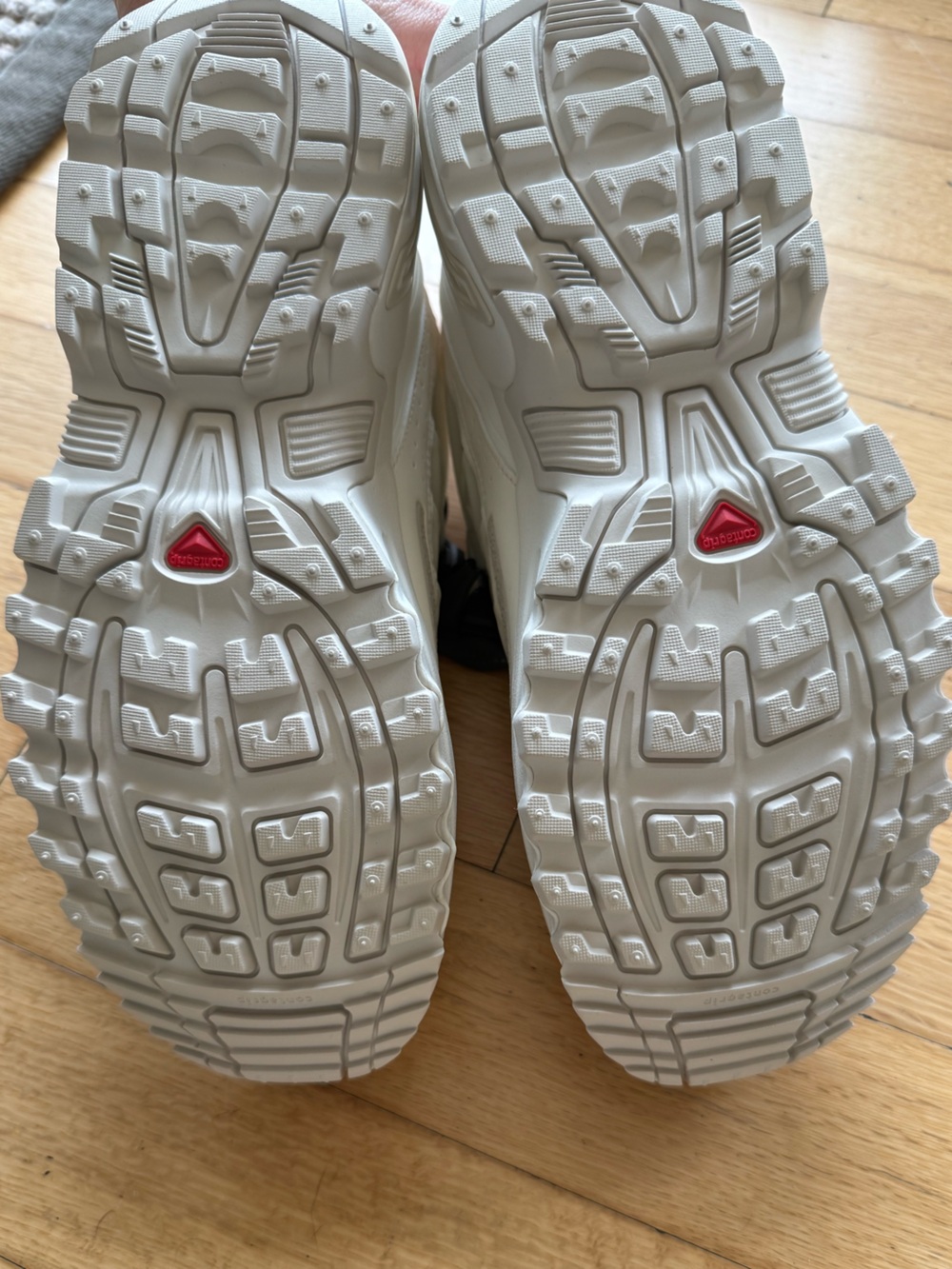 Salomon White Sneakers with Black Laces - Picture 3 of 6